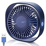 BSVI Small Desk Fan,Portable Personal Desktop Mini Fan 3 Speeds Cooling Table Fan Powered by USB for Home Office Bedroom Indoor Car Outdoor Travel