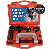 Heavy Duty Ball Joint Press Kit, Ball Joint Removal Tool Kit with U Joint Press and Removal Tool with 4x4 Adapters - Ball Joint Tool Bushing Press Kit for Most 2WD and 4WD Cars and Light Trucks