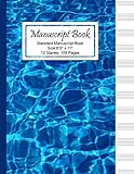Manuscript Book: Standard Blue Music Theory 12 Stave / Staff Book for Beginners and Advanced students.