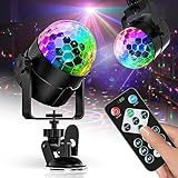 KUNHAK LED Disco Ball Light with Stand, 7 Modes DJ Stage Strobe Party Light for Parties Decorations, Birthday Karaoke Halloween Christmas Party Lights - 6.5ft Cable Supports Power Bank Supply