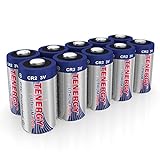 Tenergy CR2 3V Lithium Battery Non-Rechargeable PTC Protected High Performance CR2 Batteries for Flashlight, Digital Cameras, Toys, Alarm Systems (Not for Arlo Camera) 10PCS