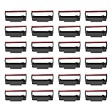 24-Pack ERC30 ERC-30 ERC 30 34 38 B/R Compatible Cash Register Ink Ribbon Used for ERC38 NK506 TM-U220 M188B, BTP-M300, GRC-220BR SBR-275 (Black and Red)
