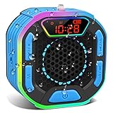 DuoTen Shower Speaker, IPX7 Waterproof Portable Bluetooth Wireless Speaker Shower Radio with Loud Stereo Sound, LED Display, Light Show, Suction Cup, Sturdy Hook for Home, Party, Outdoor, Travel, Pool