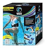 Sunlite Sports High-Density EVA-Foam Dumbbell Set, Water Weight, Swim Belt, Soft Padded, Water Aerobics, Aqua Therapy, Pool Fitness, Water Exercise