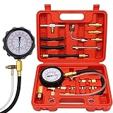 0-140PSI Fuel Injector Injection Pump Pressure Tester, Fuel Pressure Tester Kit, Universal Fuel Pump Pressure Tester Gasoline Car Truck Motorcycle Diagnostic Tool