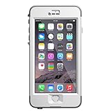 LifeProof NÜÜD iPhone 6 PLUS ONLY Waterproof Case (5.5' Version) - Retail Packaging - AVALANCHE (BRIGHT WHITE/COOL GREY)