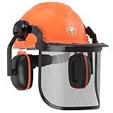 TOOLIOM Chainsaw Helmet Safety Forestry Helmet Safety Protective Helmet with Anti-Fog Goggles