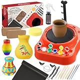 Innorock Pottery Wheel for Kids - Complete Pottery Kit for Beginners with Air Dry Clay, Upgraded Sculpting Clay Tools & Arts Supplies, Crafts for Girls Ages 6-8, Crafts Kits for Kids Ages 4-8, 8-12