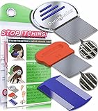 OWNHEALER Professional Lice Comb Kit - for Lice, Nits, and Dandruff Removal. Quick Results for Head Lice Treatment - Suitable for All Hair Types. Peine para piojos y liendres.