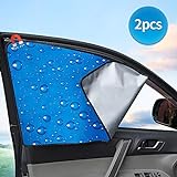 aokway Side Window Sunshade Sun Shade for Car Window Double Thickness Auto Windshield Sunshades Curtain Universal Fit for Driver for Baby UV Protection 2 Pack