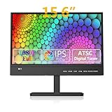 Jexiop 16 inch TV,Small FuII HD 1080P IPS LED Screen with Antenna and Digital ATSC Tuner,HDMI USB Port,12 Volt Charger Cable/AC Power,TV for Caravan and Kitchen