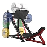 syedee Leg Press Machine, Leg Machine with Linear Bearing, Resistance Band Pegs, More Storage Space, Heavy Duty Workout Equipment for Full Lower Body Workout, DD1-R