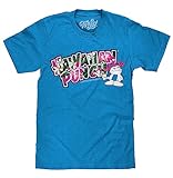Hawaiian Punch Floral Print Soft Touch T-Shit-medium Turquoise