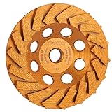 KSEIBI 644136 Diamond Concrete Grinding Wheel 4 1/2 inch for Polishing and Cleaning Stone Concrete Surface, Cement, Marble, Rock, Granite, and Thinset Removing, 5/8'-11 Arbor