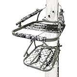 Hawk Ultra-Lite Climber Portable Aluminum Big Game Hunting Tree Stand with 20' x 27' Platform & Adjustable Net Seat