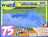 Wahii WaterSlide 75 Feet Long - Includes 2 Inflatable Riders, Fastener Kit - World's Biggest Backyard Lawn Water Slide - Classic Since 2009 - Teens and Adult Water Slide