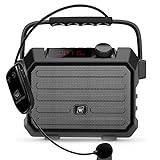 WinBridge Wireless Voice Amplifier, Speaker with Wireless Headset Microphone, Portable PA System Wireless Microphone for Teachers Classroom, Features Echo| Bluetooth| FM| Recording| TWS H5