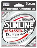 Sunline 63042306 4594-0112 Assassin FC 15Lb Fishing Equipment, 15 lb