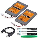 Pickle Power 2 Pack 1800mAh LIP1359 Battery Replacement for Sony PS3 Playstation 3 Controller CECHZC2E, CECHZC2U+ USB Charger Cable+Tools(Controller Not Included)
