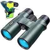 Sedpell 12x50 HD Binoculars for Adults, High Power Binoculars with BaK4 prisms, IPX7 Waterproof with Phone Adapter Lightweight with Carrying Case and Strap Perfect for Bird Watching, Hunting, Travel