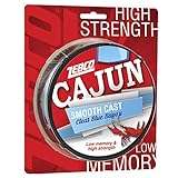 Zebco Cajun Smooth Cast Monofilament Fishing Line, Clear Blue Bayou Filler Spool, 330-Yards, 12-Pound, Low Memory, High Strength