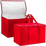 Carrywell (Not Made In China) XXXL, Insulated Food Delivery Bag, Reusable Grocery Bag, Thermal Insulation Tote for Hot and Cold Food, Pizza Delivery, Instacart, Uber eats, Doordash