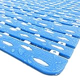 LuxurYou Bathtub Mat Non Slip | Double-Layered Shower Mats with Suction Cups | Improved Drainage, EZ-Dry, Premium Grip Tub Mat | Extended 16x31in. | Non-Toxic, BPA, Latex, Phthalate Free (Waterfall)