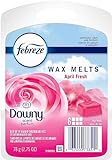 Febreze Odor-Fighting Wax Melts Air Freshener Refills with Downy Scent, April Fresh, 6 count