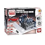 Machine Works Build Your Own Porsche 911 Boxer Engine Toy - Replica Model Building Kit - Features Sounds and Illumination, 280+ Pieces, 10+ Years