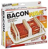 Emson Bacon Wave TRTAZ11A, Microwave Bacon Cooker, New, 9.96' x 8.03' x 0.37' (Length x Width x Height), White
