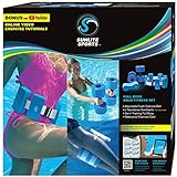 Sunlite Sports High-Density EVA-Foam Dumbbell Set, Water Weight, Swim Belt, Soft Padded, Water Aerobics, Aqua Therapy, Pool Fitness, Water Exercise