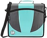 Case-it The Dual 2-in-1 Zipper Binder - Two 1.5 inch D-Rings - Includes Pencil Pouch - 600 Sheet Capacity - [Mint]