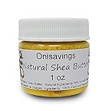 Onisavings African Shea Butter Organic Creamy Pure Raw Unrefined - Skin Nourishment,Eczema, Stretch Marks For Face Body and Hair - Travel Size by (1oz), YELLOW