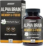 ONNIT Alpha Brain Premium Nootropic Brain Supplement, 90 Count, for Men & Women - Caffeine-Free Focus Capsules for Concentration, Brain & Memory Support - Brain Booster Cat's Claw, Bacopa, Oat Straw