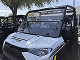 A&S AUDIO AND SHIELD DESIGNS 2018-2022 POLARIS RANGER XP 1000 / COMPATIBLE WITH 2013-2019 XP 900,900-5 CREW 3/16 POLYCARBONATE FOLD DOWN WINDSHIELD