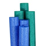 Pool Mate Premium Extra-Large Swimming Pool Noodles, Blue and Teal 6-Pack, 60 months to 1188 months