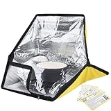 Energy Wise Premium Solar Oven, Portable Outdoor Solar Cooker & Camping Oven, Reinforced & Foldable, Comes with Carry Bag & Full Guide on Outdoor Cooking Complete with Beginner Solar Camping Recipes