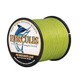 HERCULES Super Cast 300M 328 Yards Braided Fishing Line 30 LB Test for Saltwater Freshwater PE Braid Fish Lines Superline 8 Strands - Army Green, 30LB (13.6KG), 0.28MM