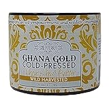 Shea Terra Organics 100% Organic Cold-Pressed Virgin Shea Butter - Ghana Gold | Natural Daily Skin Cream for Dry Skin, Itchy Skin, Stretch Marks, Psoriasis, Eczema & other skin conditions – 6 oz