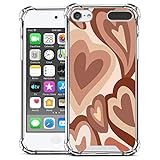 ZIYE Compatible with iPod Touch 7th Generation Case,iPod Touch 6 5 Case Clear,Shockproof Protective Case for iPod Touch 5/iPod Touch 6/iPod Touch 7 Case Heart