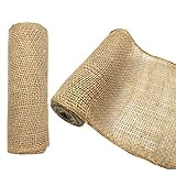 Medoore 2 Rolls Natural Burlap Tree Protector Wraps Plants Tree Trunk Guard Protector Wrap Gardening Tree Trunk Antifreeze Wrap for Keeping Plant Warm and Moisturizing, 7.8' × 9.8'