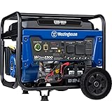 Westinghouse Outdoor Power Equipment 6600 Peak Watt Home Backup Portable Generator, Remote Electric Start with Auto Choke, Transfer Switch Ready, RV Ready, CARB Compliant,Blue