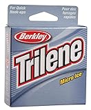 Berkley Trilene® Micro Ice®, Clear Steel, 6-Pound Break Strength, 110yd Monofilament Fishing Line, Suitable for Freshwater Environments