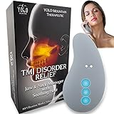 TMJ Relief Products Jaw Massager, Premium Vibrating TMJ Massage Tool with Unique Warming Mode Option, Ergonomically Designed to Soothe Jaw & Neck Pain, Stiffness, Tension, Headaches, FSA/HSA Eligible