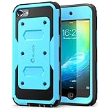 i-Blason Armorbox Case Designed for iPod Touch 7/6/5, Full Body Case with Built-in Screen Protector for Apple iPod Touch 5th/6th/7th Generation, Blue