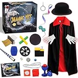 GraceDuck Magic Tricks Kit for Kids - Dress Up & Pretend Play Magician Dress Up Fun Stuff Outdoor Indoor Games for Boys Girls Toddlers Ages 5 6 7 8 9 10 11 12 Years Old