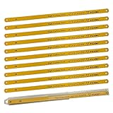 FOXBC 12-inch Hacksaw Blade 24 TPI, 10-Pack (High Carbon Steel)