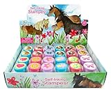 Tiny Mills 24 Pcs Horse and Pony Stampers for Kids Western Birthday Party Favors Goody Bag Treat Bag Fillers Classroom Rewards Carnival Prizes