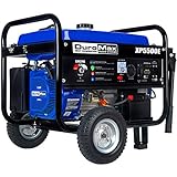 DuroMax XP5500E Gas Powered Portable Generator-5500 Watt Electric Start-Camping & RV Ready, 50 State Approved, Blue/Black