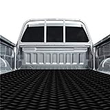 Resilia Truck Bed Mat Liner – Universal Size, Durable Heavy-Duty All-Weather Protection for Your Truck, Cargo Van, or SUV, Pickup Accessories, Trim to Fit, Black, Thick 4 Foot x 8 Foot